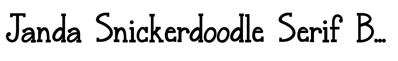 Janda Snickerdoodle Serif Bold